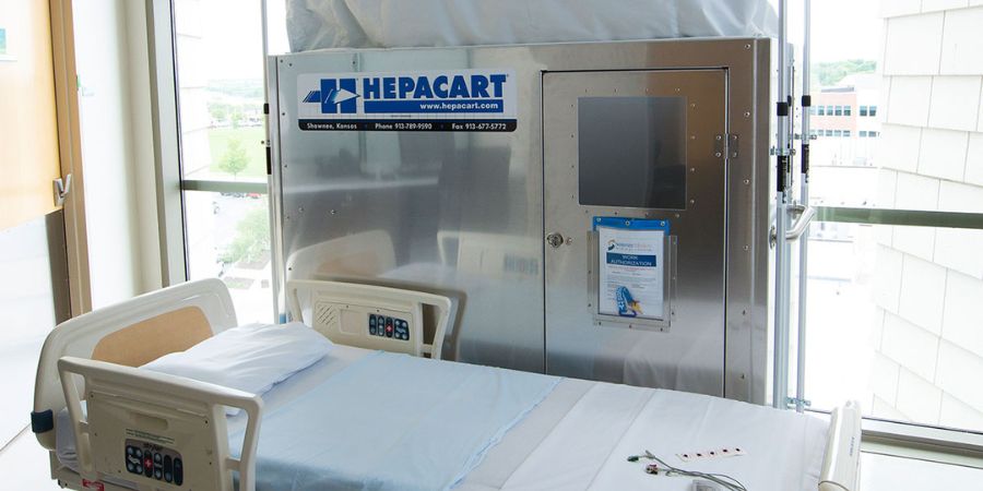 HEPACART® Equipment by hospital bed